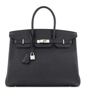 Stunning bag not designer birkin, copy, but REAL LEATHER  35